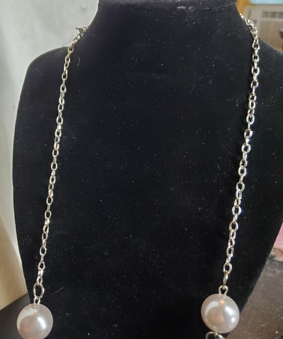 Large Extra Long Group Dangling Chains Large Faux Pin… Gem