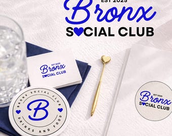 Retro Bar Logo Template | Editable Canva Branding Kit | Vintage Style Business Logo | Digital Download