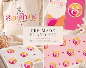 Premade Boutique Logo Design, Custom Brand Kit for Small Business