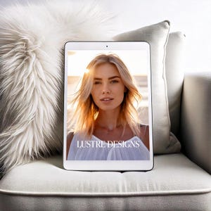Minimalist iPad Screen Mockup | Apple Device & Web Design Branding Mockup | PSD Template