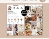 2026 Instagram Feed Planner: Canva Editable Grid Mockup (Digital Download)