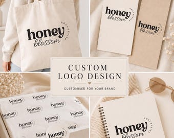 Premade Elegant Beauty Logo Design Signature Watermark Branding for Boutique Photography Wellness Businesses
