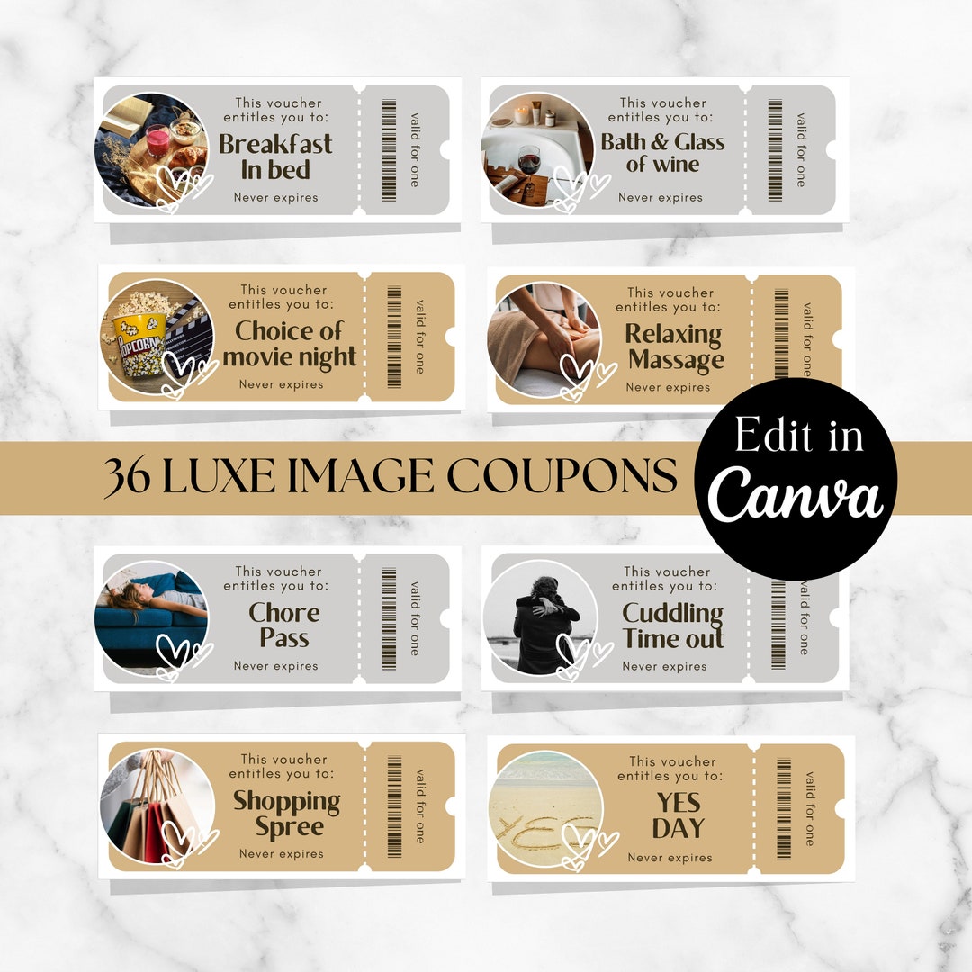 Printable Love Coupons, Printable Christmas Gift Voucher Template, Valentines Day Gift, Printable Stocking Stuffer, Romantic Coupons - Etsy printable-love-coupons-printable-christmas-gift-voucher-template-valentines-day-gift-printable-stocking-stuffer-romantic-coupons-etsy