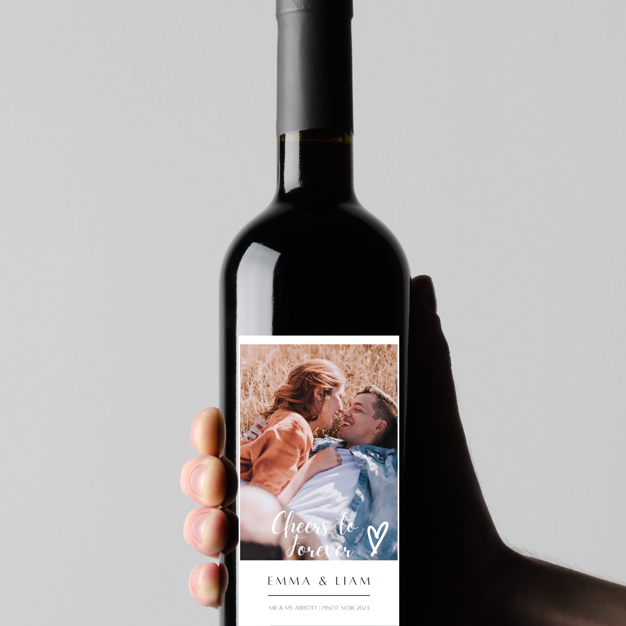 Wedding Favor, Wine Gift Label, Wine Label Template, Personalized Wine Label, Custom Wine Label