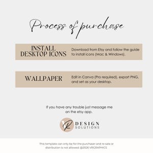 Beige Desktop Organizer 2026: Folder Icons & Wallpapers (Digital Download) image 7