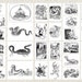 Monsters, Myths &amp; Legends Coloring Pages Vintage Illustrations ...