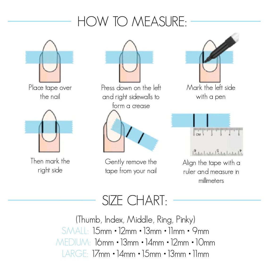 Glue on Acrylic Nails Mystery Pack Cute Designs Press on Nails Etsy