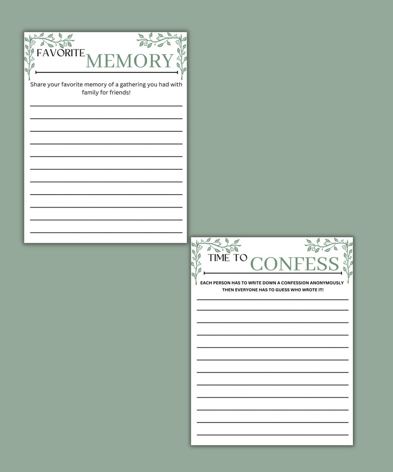 Printable Dinner Party Games Dinner Party Games for Adults Etsy