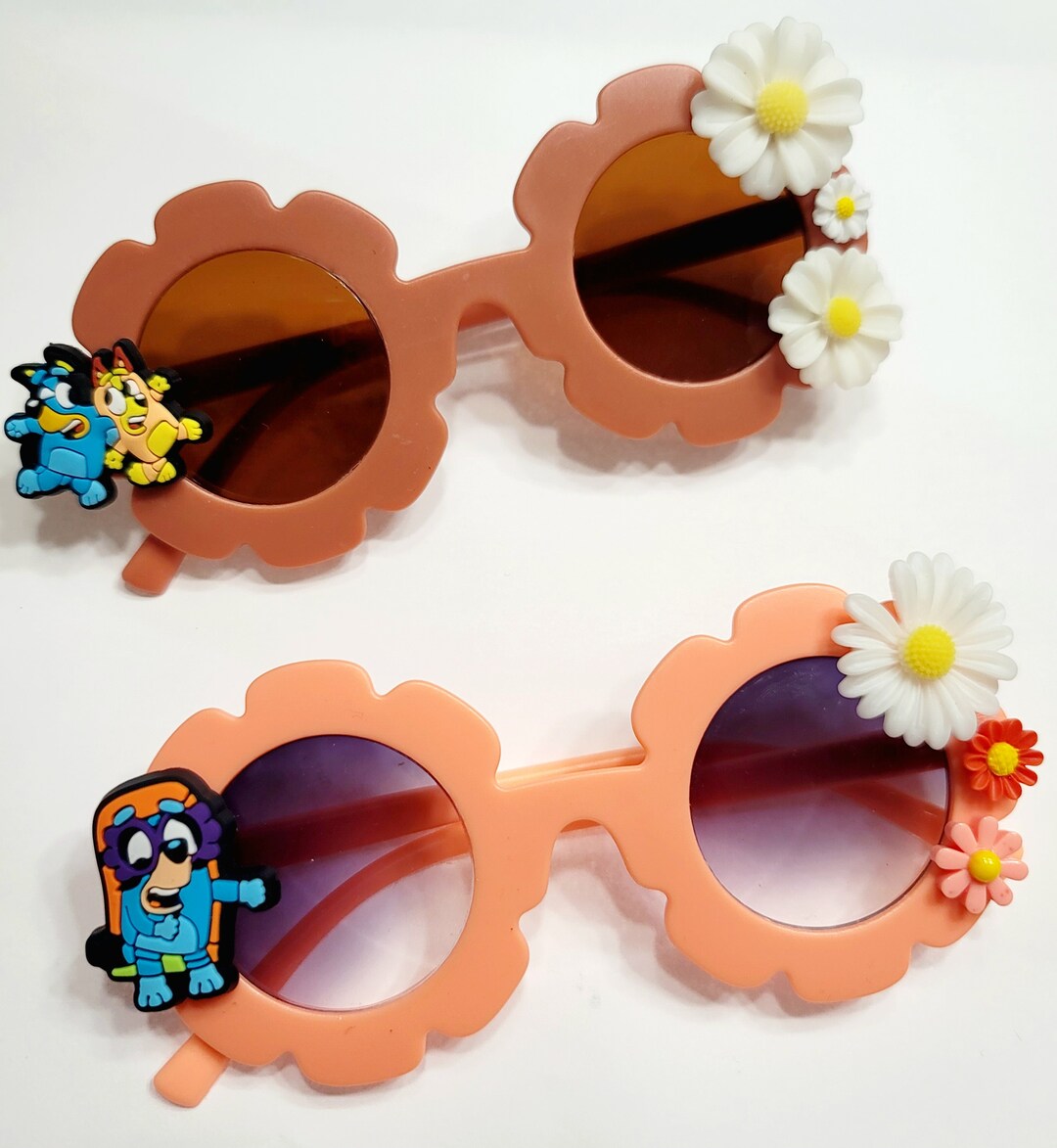 Bluey Toddler Flower Sunglasses Summer Kids Girls Shade Etsy