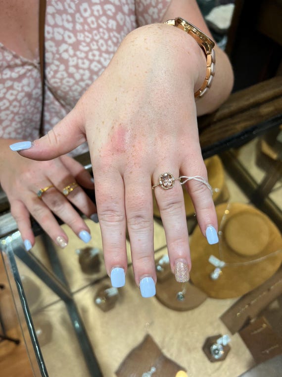 Morganite Engagement Ring - image 3