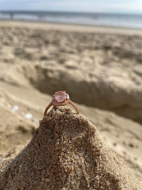 Morganite Engagement Ring - image 4