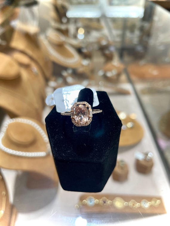 Morganite Engagement Ring - image 1