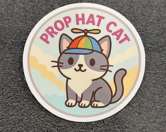 PropHatCat Logo Sticker