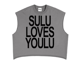 SULU TE AMA | Regata Boxy de Moletom Francês