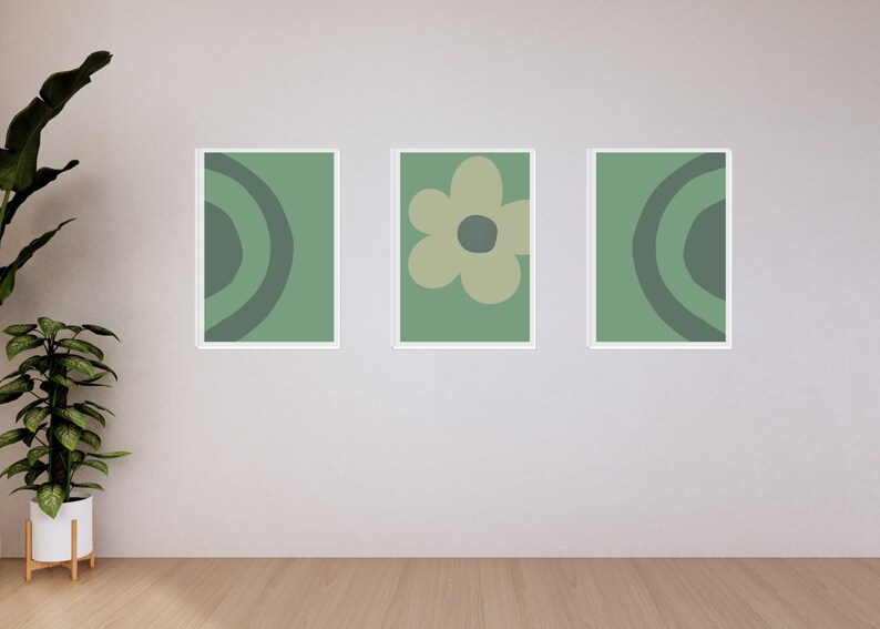 Sage Green Print Sage Green Wall Art Sage Green Prints Sage Etsy