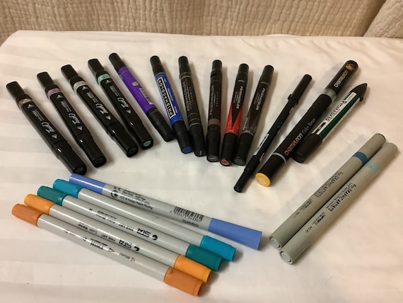 Double Sided Markers, Dual Pen, Twin-tip Lot of 20 Fine/broad