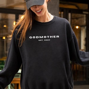 Personalized Godmother and Godfather Gift Custom Godmother or Godfather Shirt Godparent Baptism Shirt Godfather or Godmother Est