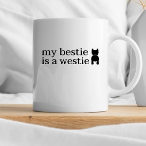 Westie Dog Lover Gift Idea for West Highland Terrier Dog Mom Coffee Mug for Westie Dog Dad Father&#39;s Day Gift for Westie Dad Personalized Mug