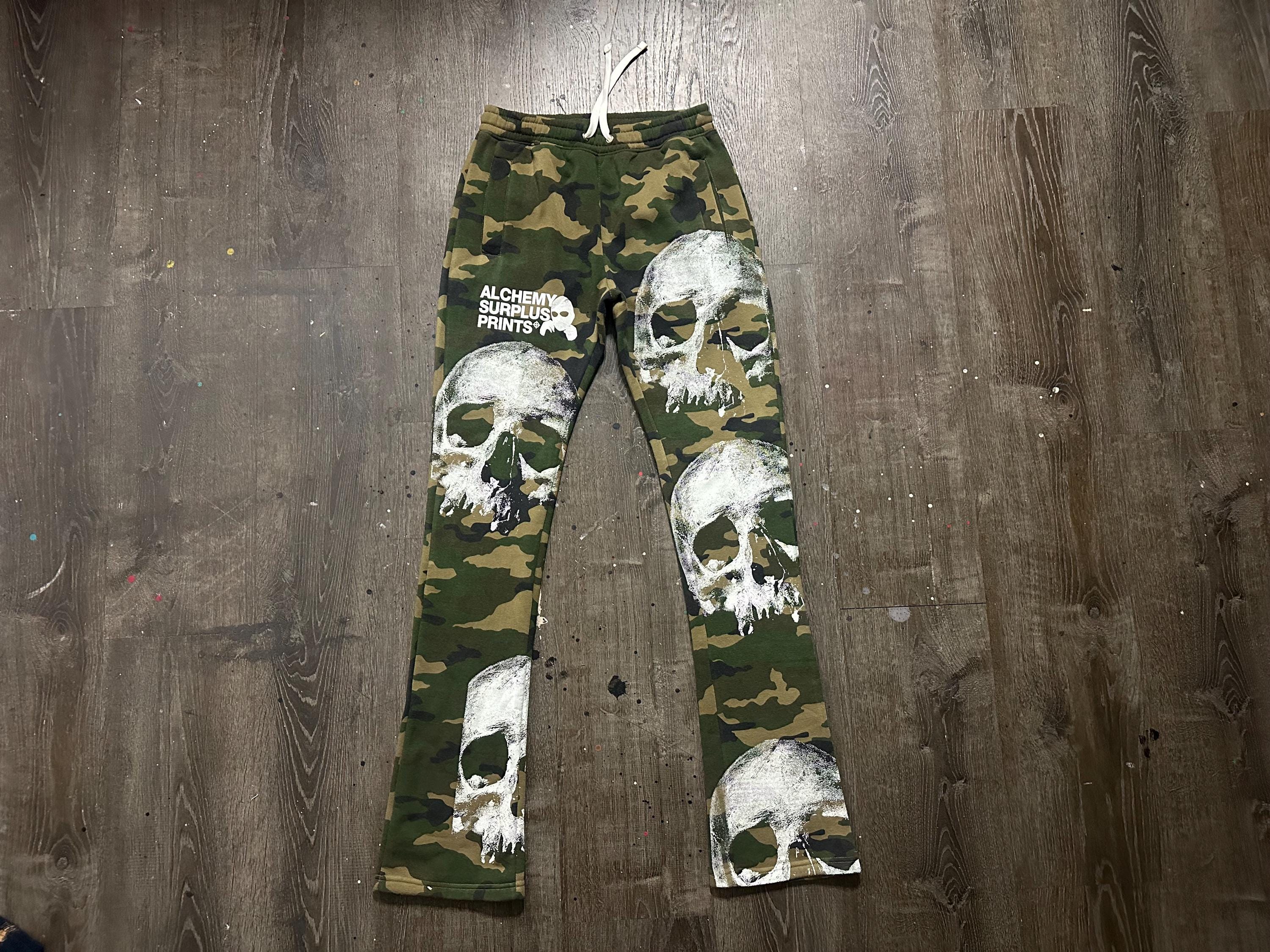 Painted Camo Pants - Etsy