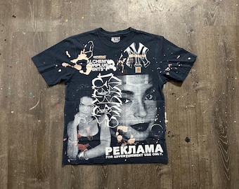 Carhartt Custom Upcycled Reworked Screen Print bleached T Shirt – Lauren hill, sade adu, NY