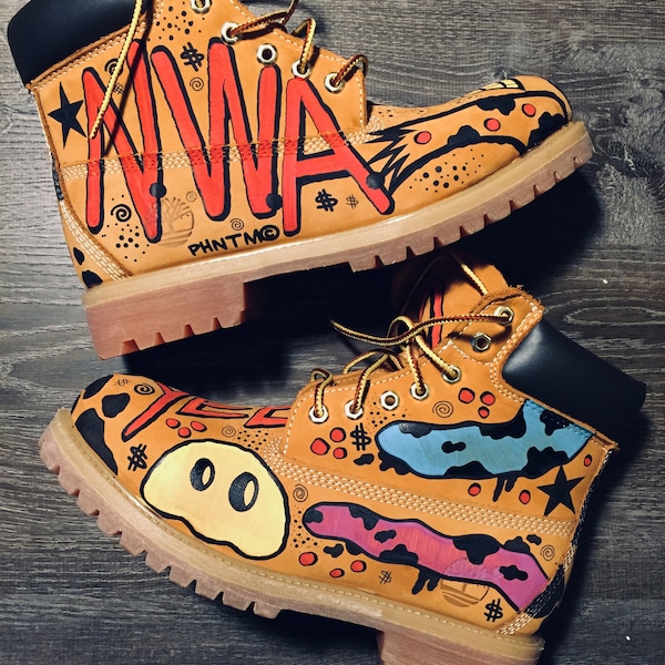 custom painted timberland boots