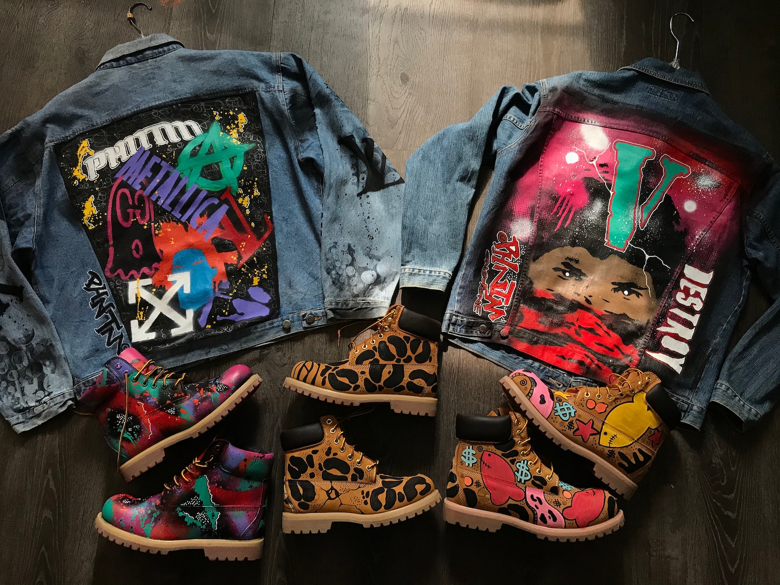 custom painted timberland boots