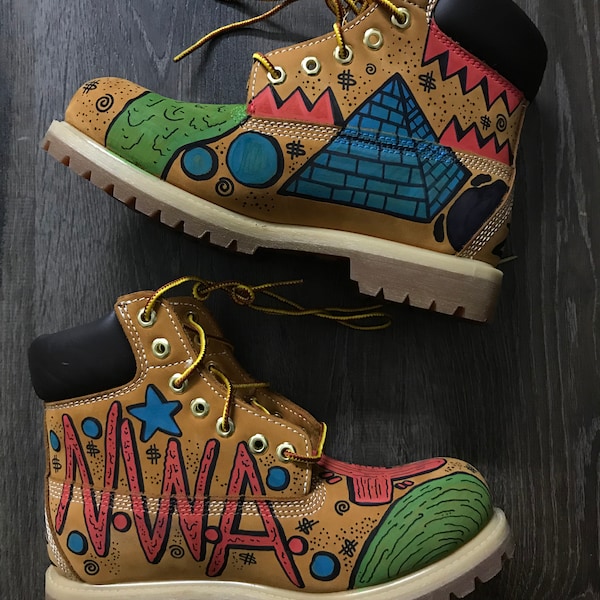 Custom Timberland premium Boots | custom made boots | hand painted boots | cheetah print boots | leopard print boots | custom 1 of 1 art