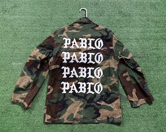 TLOP The Life of Pablo Upcycled Reworked BDU Camo Jacket – Custom Streetwear