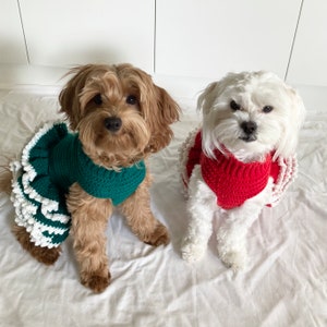 CROCHET PATTERN Lottie and Lulus Christmas Tutu Crochet Dog - Etsy