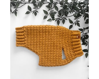 CROCHET PATTERN, Lottie and Lulus chunky pet sweater crochet pattern, dog jumper, crochet dog sweater, pet crochet pattern, digital download