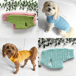 Häkelanleitung, gehäkelter Hundepullover, Hundepullover Muster, Häkelpullover, Häkelpullover, Häkelpullover für Haustiere, Katzenpullover, Haustierkleidung, Haustiergeschenk