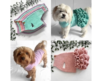 CROCHET PATTERN BUNDLE, crochet dog jumper, pet tutu, dog sweater pattern, crochet puppy dress, crochet pet sweater, crochet for pets, cat