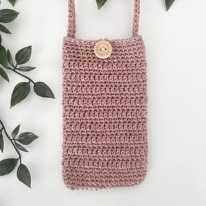CROCHET PATTERN, Lottie and Lulu’s simple crochet phone bag, phone purse, phone pocket, phone pouch, crochet pattern printable