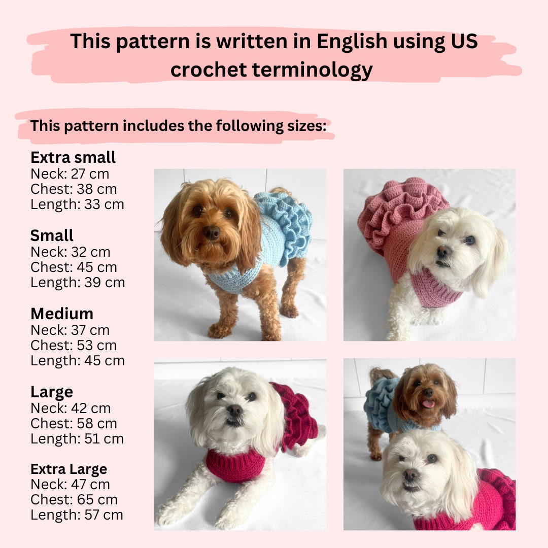 printable free crochet dog dress patterns Crochet Patterns Galore