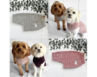 CROCHET PATTERN, Lottie and Lulus super snuggly pet sweater crochet pattern, dog jumper diy, crochet dog sweater, diy gift, cat sweater