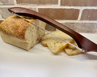 Cuchillo de pan de acacia