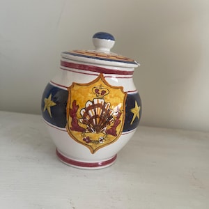 Italian Ceramic Mustard Pot