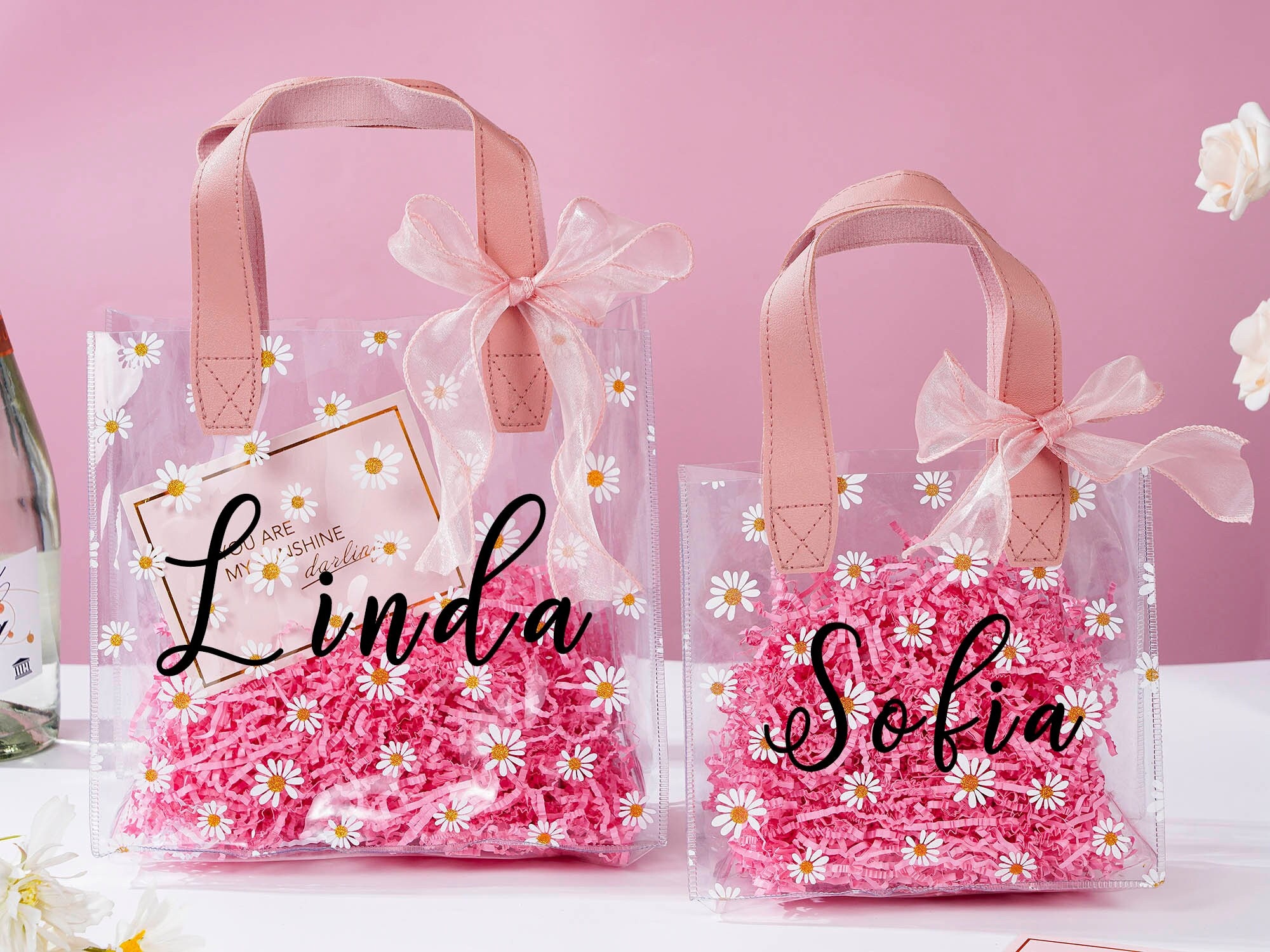 Personalized Women Clear Tote Bags W/Name 12x12x6 Inches Custom Shoulder Bag  For Girls Customized Transparent - Waterproof - Yahoo Shopping