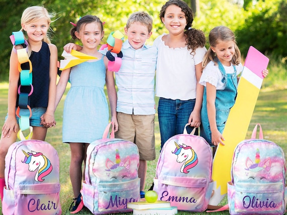 Unicorn School Bag-backpack Set for Girl-unicorn 