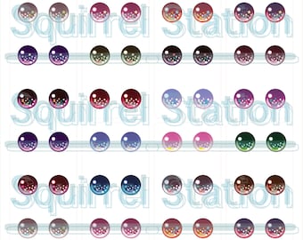 Blythe Printable DIY Eye Chips PDF Anime 1 Theme - Etsy