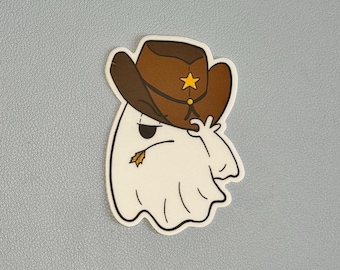 Cowboy Ghost Sticker