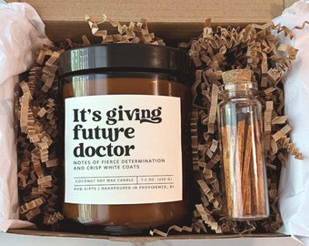 Future Doctor Candle for Med School Gift Med School Acceptance Gift For Doctor  Future Doctor Gift for Med Student