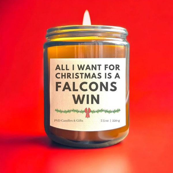 Atlanta Falcons Christmas Gift NFLCandle Dirty Birds Decor Falcons Football Candle Game Day Gift NFL Aesthetic Sports Decor Falcons Fan