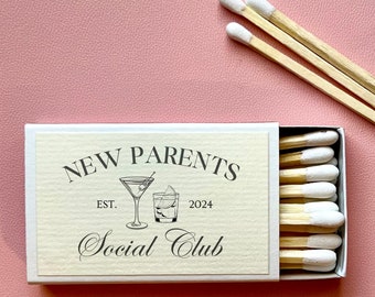 Guy Baby Shower Favor Ideas for Men Baby Shower Matches Cigar Bar Favor Ideas Dudes and Diapers Baby Shower