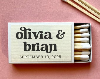 Personalized bridal shower favors for guests in bulk custom bridal shower matches wedding matches for guests custom matches