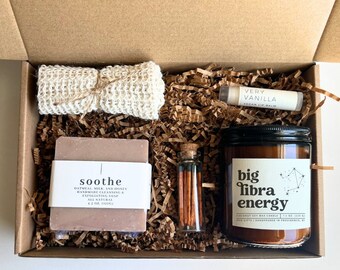 Zodiac Gift for Libra Big Libra Energy Libra Birthday Gift Libra Star Sign Candle Libra Zodiac Gift Candle Libra Zodiac Self Care Box
