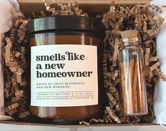 Smells Like a New Homeowner Gift New Home Gift House Closing Gift Housewarming Gift Box Real Estate Gift Basket Realtor Gift for Client