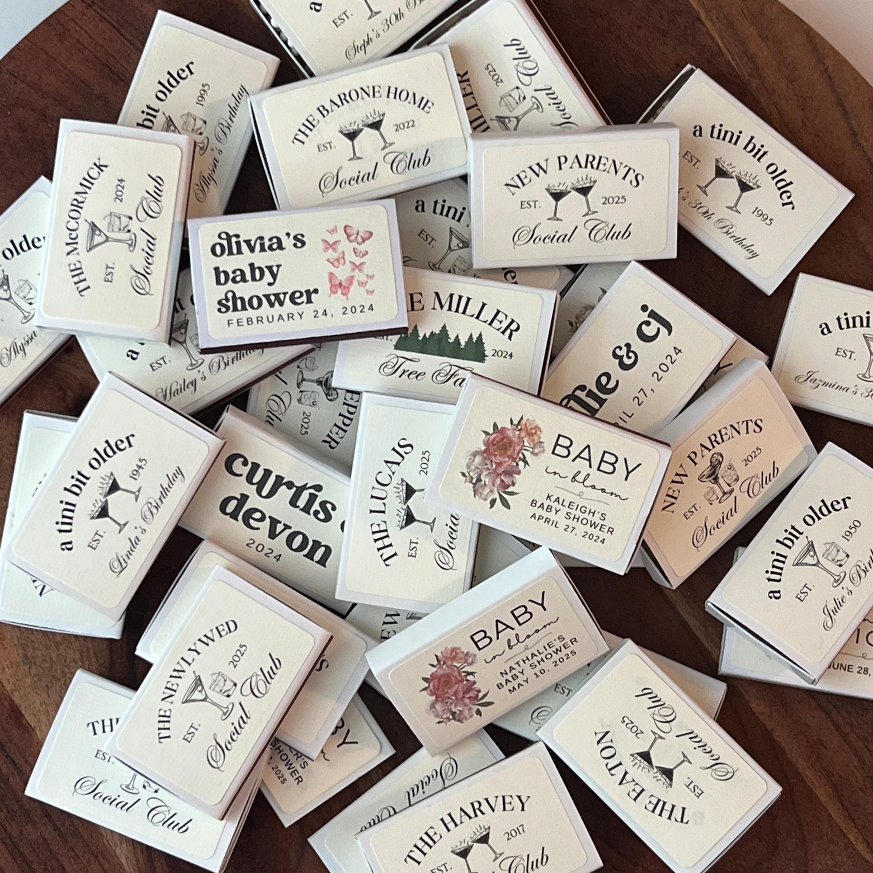 Personalized Baby Shower Favors for Guests in Bulk Wildflower Baby in ...