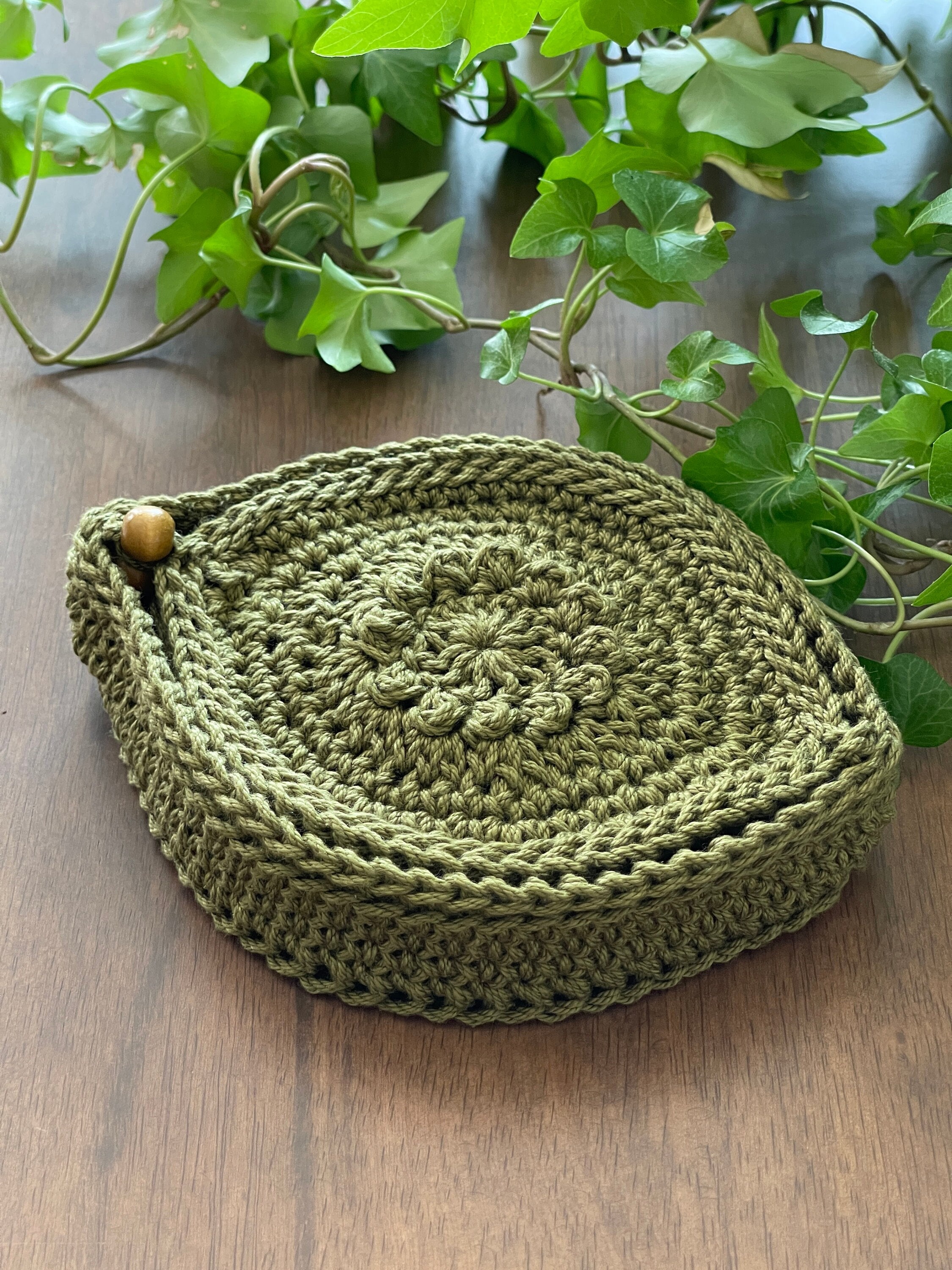 CROCHET PATTERN: Sweet Bay Leaf Crochet Coaster & Holder INTERMEDIATE Project Level
