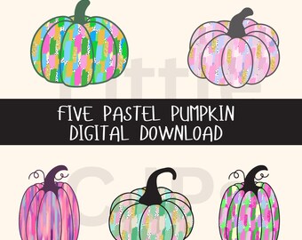 Pacchetto di pennellate di zucca colorata